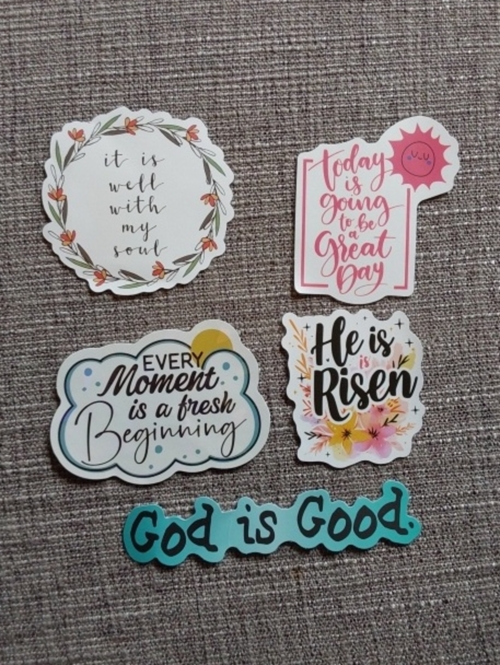 Inspirational Sticker Pack - Assorted Pastel and Teal Designs